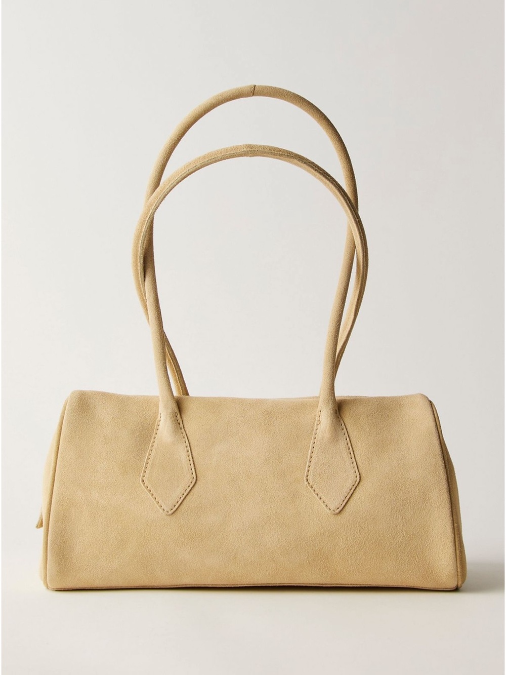 Free People Suede Barrel Bag in Apricot (pink) 🍌 Banana , and Chocolate 🍫 !! - Picture 4 of 9